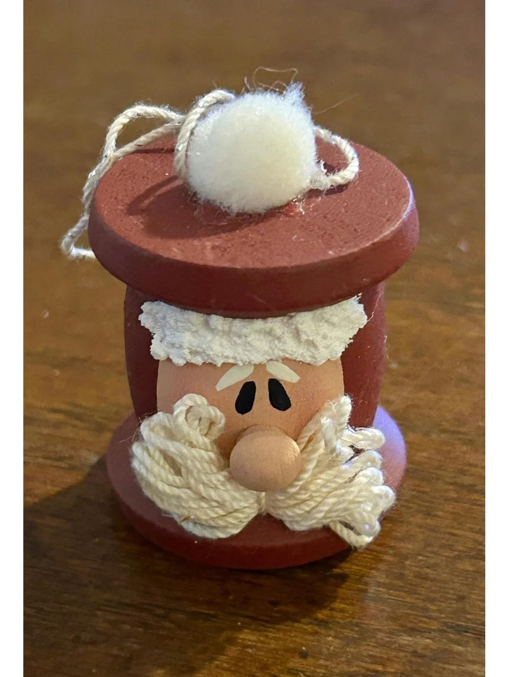 Handcrafted Santa Claus Wooden Christmas Ornament